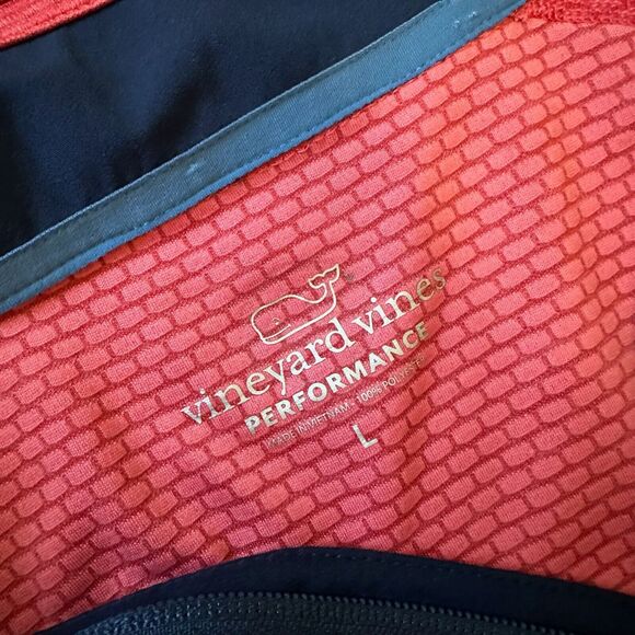 VINEYARD VINES Sankaty Stripe Half Zip Performance Pullover Shirt in Pink - Picture 7 of 9